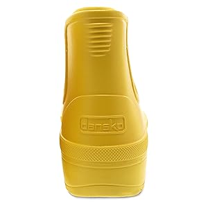 Amazon.com | Dansko Women's Karmel Yellow Rain Boot 5.5-6 M